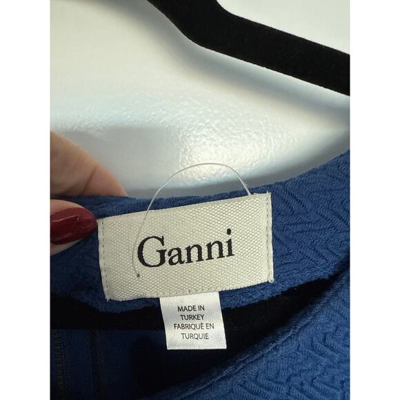 NWOT Ganni Lousa Shift Textured Mini Dress, L - Picture 5 of 6